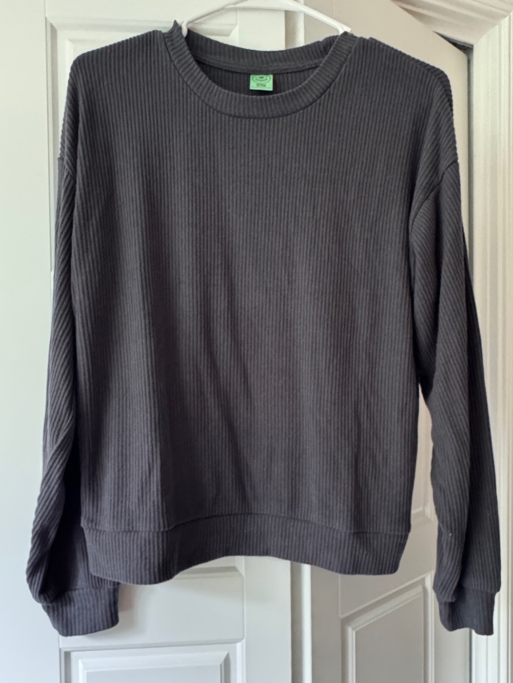 Honeydew Intimates Charcoal Ribbed Long Sleeve Top